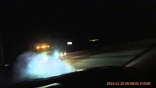 18 Wheeler Does A PIT Maneuver On Hatchback || ViralHog