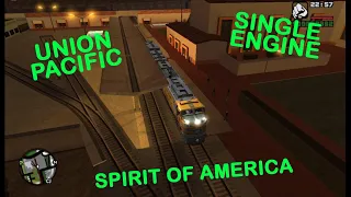 GTA SA - CJ drives a single engine UNION PACIFIC