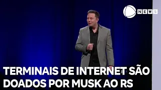 Elon Musk anuncia doação de mil terminais de internet para o RS