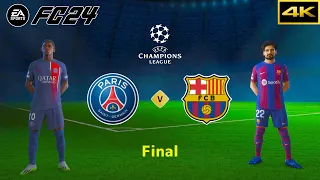 FC 24 - PSG vs. FC BARCELONA - UEFA CHAMPIONS LEAGUE FINAL - [4K]