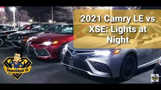 2021 Toyota Camry LE vs XSE Hybrid! - Exterior Iights