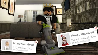 BEING PAID WORKING AS A BLOXBURG MAID