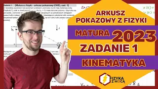 Pokazowy Arkusz z Fizyki marzec 2022 - zad.1 Równania ruchu ▶️ Jak rozwiązywać zadania z Kinematyki?