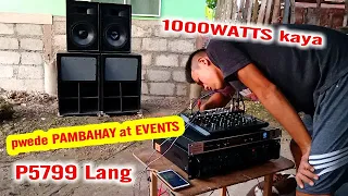 Testing 2 na 1200watts sa Joson Saturn Amplifier | PAMBAHAY at EVENTS na AMPLIFIER na MALAKAS