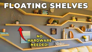 Easiest DIY Floating Shelves Method | How To Build