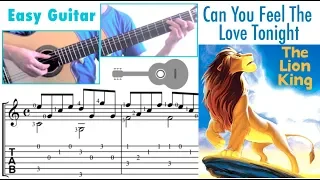 Can You Feel the Love Tonight / The Lion King (Easy Guitar) [Notation + TAB]