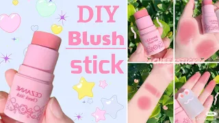 DIY Blush stick || How to make blush stick at home || DIY Homemade Cheek stick || @musugoyal