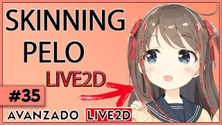 TUTORIAL de SKINNING para el PELO en LIVE2D | VTUBER | ZeritalVT | Live2d #35