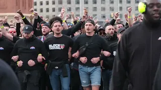 Riot Police Escort Fiery PSG Fans to Champions League Match in Barcelona