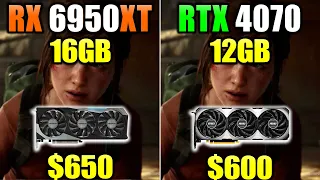 RX 6950 XT vs RTX 4070 - 1440p and 2160p Gaming Benchmarks