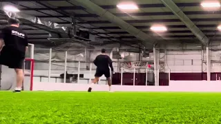 Easy soccer workout with a mate ￼