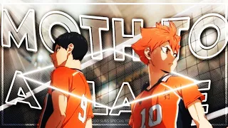 Shoyo Hinata🔥- MOTH TO A FLAME "Haikyuu" | [Edit/amv]! 💙 | 200 subs special! (tried hype style😭)