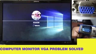 HOW TO FIX/REPAIR MONITOR VGA. Computer display problem  (solved)