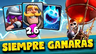 ¡IMPARABLE! el CICLADO MÁS RÁPIDO y PODEROSO de GLOBO en TODO Clash Royale *2.6 de elixir* -The Rech