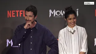 Christian Bale, Kareena Kapoor, Anil Kapoor, Freida Pinto, at the trailer launch of Mowgli | Part 01