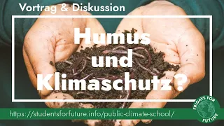 Klimaschutz durch Humusaufbau? | Dr. Axel Don, Thünen-Institut #PCS2020