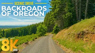Driving on Oregon's Backroads - 8K Scenic Drive through Scenic Landscapes - 10 Hours