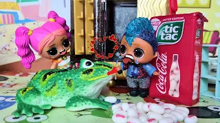 PRINCESS FROG AND TICK TOCK П PRANK for Punks funny family lol surprise cartoons with doll Darinelka