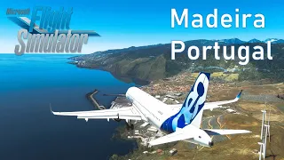 Realistic Ultra Graphics - Landing at Madeira Airport Portugal | Microsoft Flight Simulator 2020