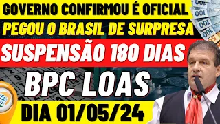 URGENTE! SUSPENSÃO  de 180 DIAS DOS DESCONTOS BPC LOAS - COMEÇA EM MAIO