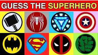 Guess All The Superheroes By Logo | Marvel & DC | Superhero Quiz