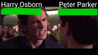 Harry Osborn Slaps Peter Parker with healthbars | Spider-Man 2 (Colombia Pictures, Sony Pictures)