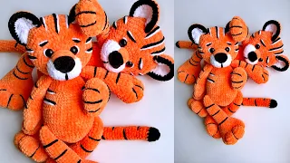 Crochet Tiger DIY_Part 1 / Amigurumi Detailed TUTORIAL / Plush Tiger / How to crochet tiger