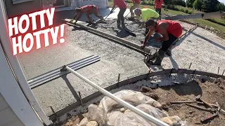 Is it too hot to pour concrete?