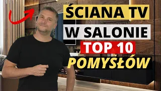 10 POMYSŁÓW JAK URZĄDZIĆ ŚCIANĘ TV W SALONIE NOWOCZESNY SALON. ARANŻACJA ŚCIANY TELEWIZYJNEJ TV WALL