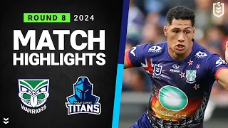 NRL 2024 | Warriors v Titans | Match Highlights