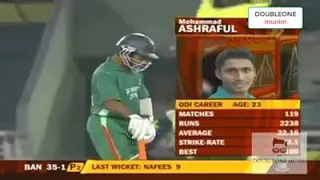 Best match of asraful/ Bangladesh vs Pakistan The boss of Bangladesh asraful best crecket match