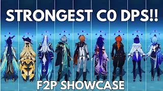 22 STRONGEST DPS vs XIANYUN !! C0 F2P NUKE SHOWCASE [ Genshin Impact ]