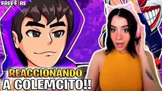 REACCIONANDO POR PRIMERA VEZ A GOLEMCITO GAMES Y A SU VOZ REAL *EPICO*  | MACHIKAYT