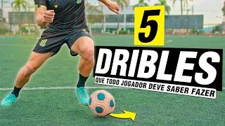 5 DRIBLES QUE TODO JOGADOR DEVE SABER FAZER | TUTORIAL DE DRIBLE