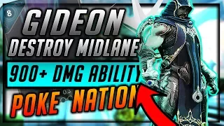 Paragon GIDEON 900+ DMG WITH 1 ABILITY| 2 ROCKS = DEAD SPARROW!|HOW I TOOK OVER MID LANE NO PROBLEM