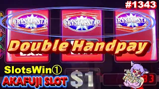 Slots Win ① Jackpot Handpays CRYSTAL STAR DELUXE SLOT Max Bet $45 YAAMAVA casino 赤富士スロット ダブルでジャックポット