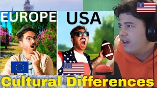 American Reacts USA vs Europe: Actual Cultural Differences