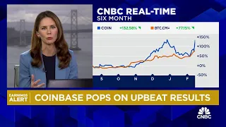 Shares of Coinbase on the move after Q4 beat