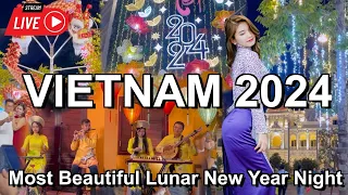 LUNAR NEW YEAR 2024 VIETNAM 🇻🇳Beautiful Lunar New Year Ho Chi Minh City Night 2024
