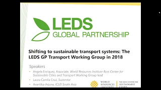 Shifting to sustainable transport systems: The LEDS GP Transport Working Group in 2018