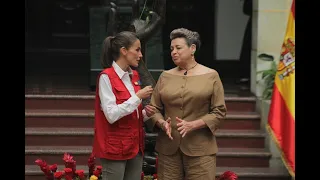 Lucrecia Peinado recibe a la Reina Letizia de España