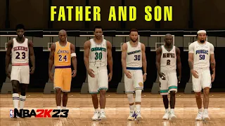 All Father and Son NBA players in NBA 2K23