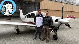 Piper Turbo Arrow III First Solo + SNOWSTORM Surprise! (Complex Aircraft Flight Training)