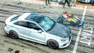 Малыш на миллион! AUDI RS3 vs Боевой КАРТ .