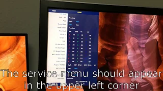 How to access the service menu on an older dell monitor