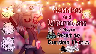 Hashiras and Uppermoons + Muzan react to random tiktoks||2/2||KNY||short cause tired||