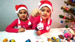 Открываем новогодний киндер сюрприз | New year kinder surprise 2019 !!!