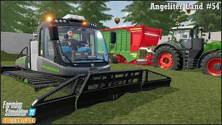 Mowing w/ a KRONE BIG M500 & Making Grass Silage🔹Angeliter Land Ep.54🔹Farming Simulator 22