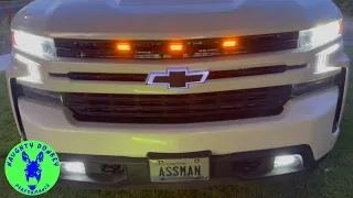 How to install some Raptor style grill lights fast and easy in a Silverado