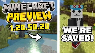 THIS UPDATE WILL SAVE XBOX PLAYERS! Shaders, Realms, and So Much More! Minecraft Preview 1.20.50.20